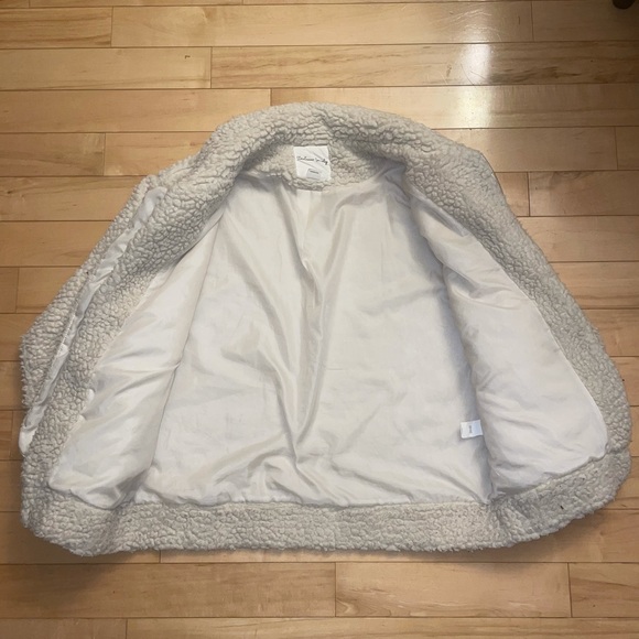 Cream Teddy Bear Coat - Picture 2 of 4